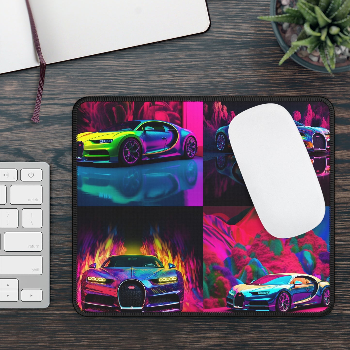 Gaming Mouse Pad  Florescent Bugatti Flair 5