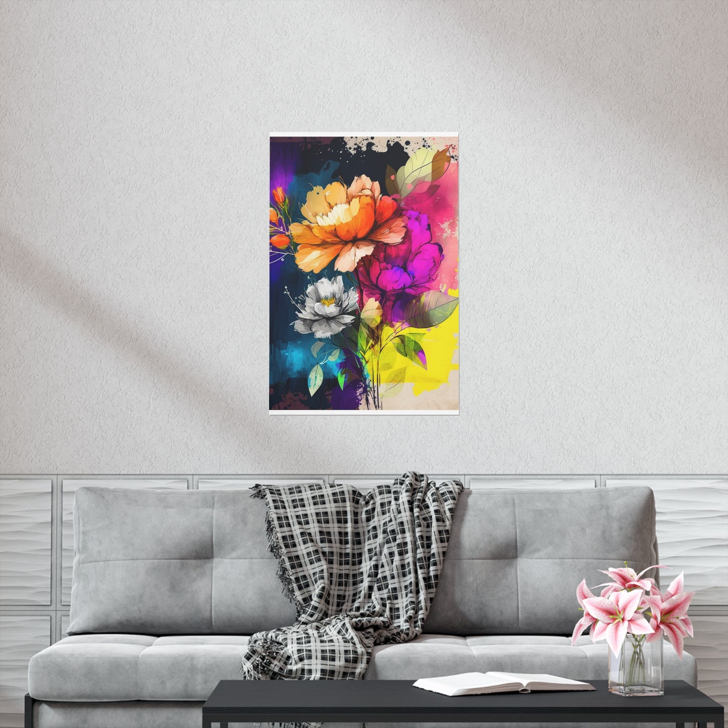 Premium Matte Vertical Posters Bright Spring Flowers 4