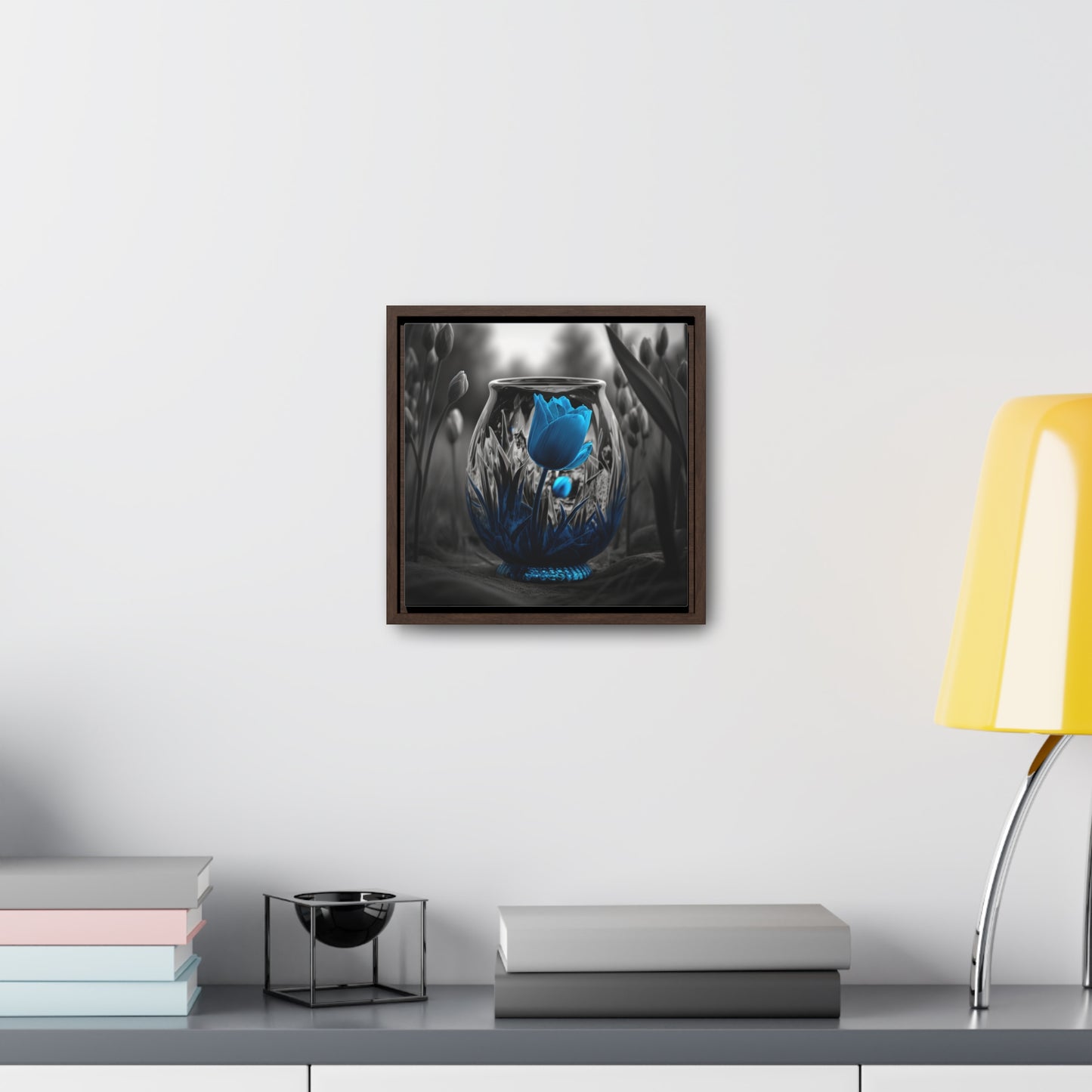 Gallery Canvas Wraps, Square Frame Tulip Blue 6