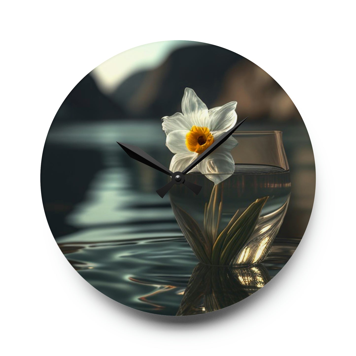 Acrylic Wall Clock Daffodil 2