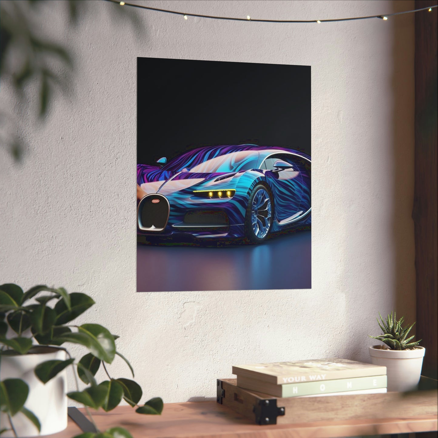 Premium Matte Vertical Posters Bugatti Abstract Flair 3