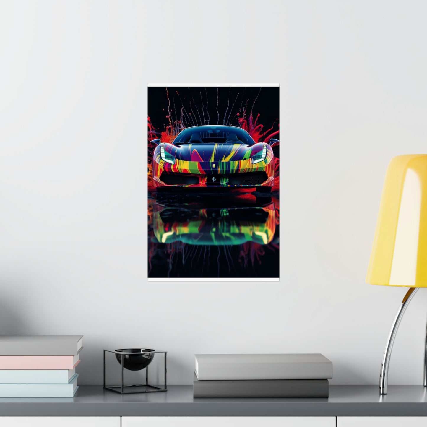 Premium Matte Vertical Posters Ferrari Fusion Water 1