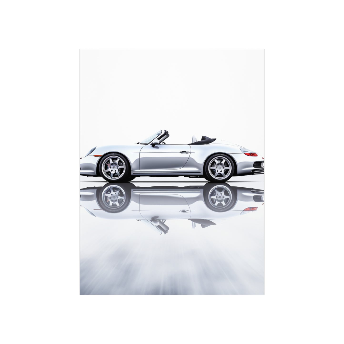 Premium Matte Vertical Posters 911 Speedster on water 3