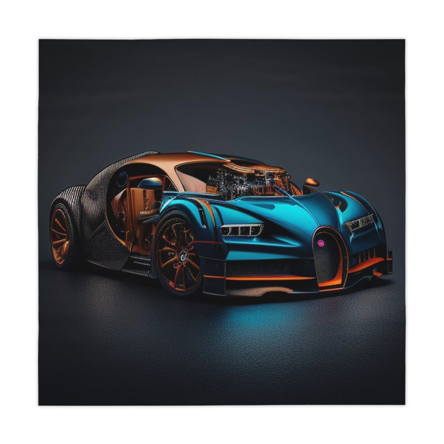 Tablecloth Bugatti Blue 4