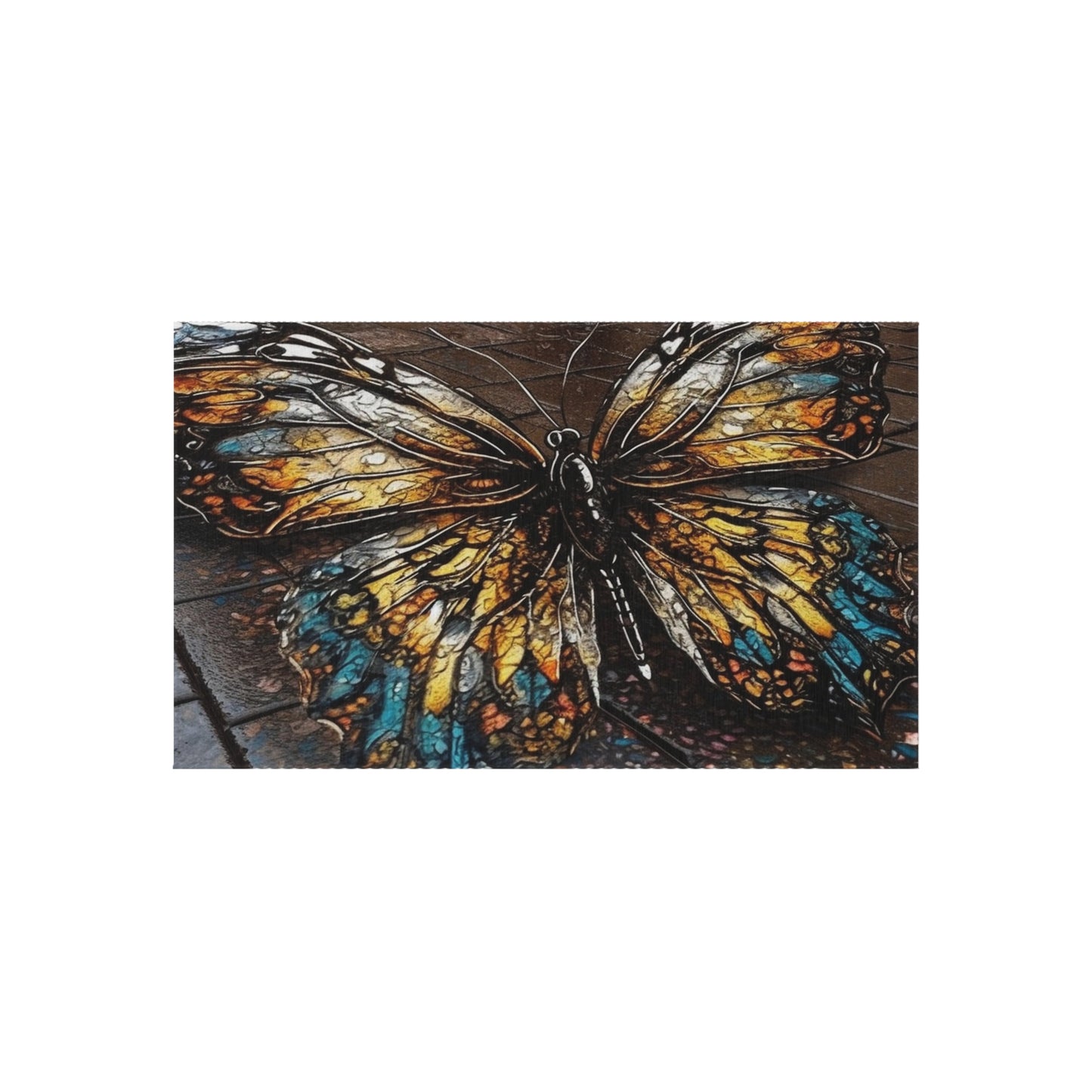 Outdoor Rug  Water Butterfly Street 1