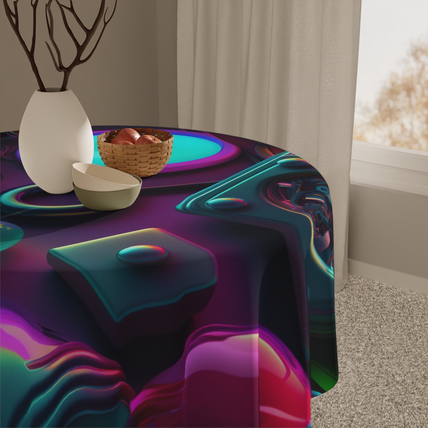 Tablecloth 1pc Neon Glow 4