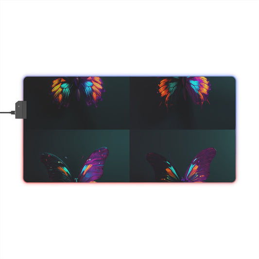 LED Gaming Mouse Pad Hyper Colorful Butterfly Purple 5