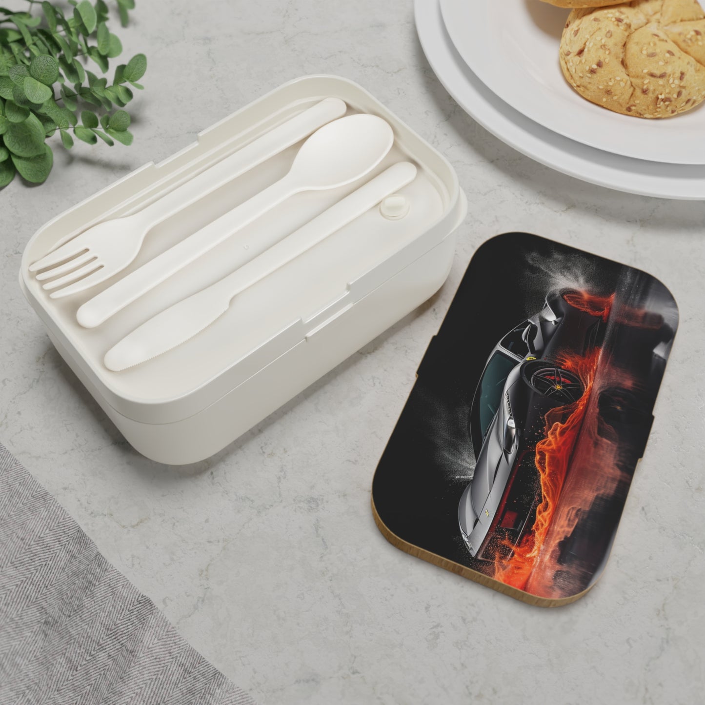 Bento Lunch Box Ferrari Water Splash 3