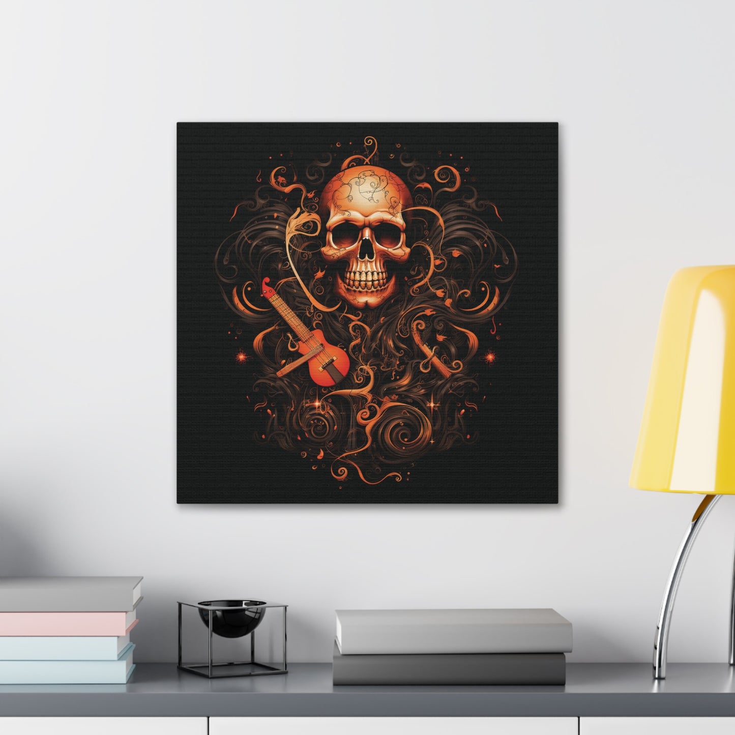 Canvas Gallery Wraps Skull Treble Clef 4