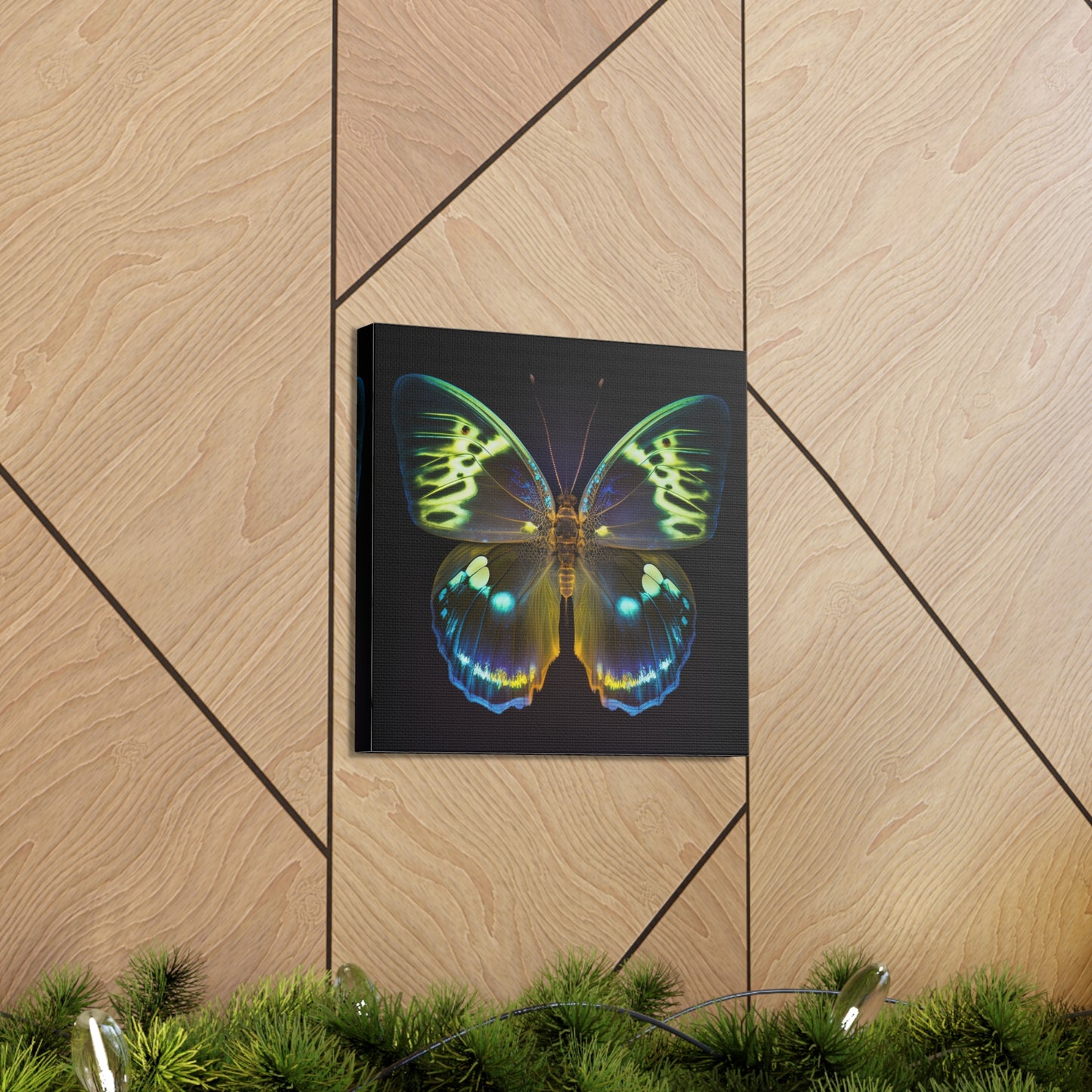 Canvas Gallery Wraps Neon Hue Butterfly 1
