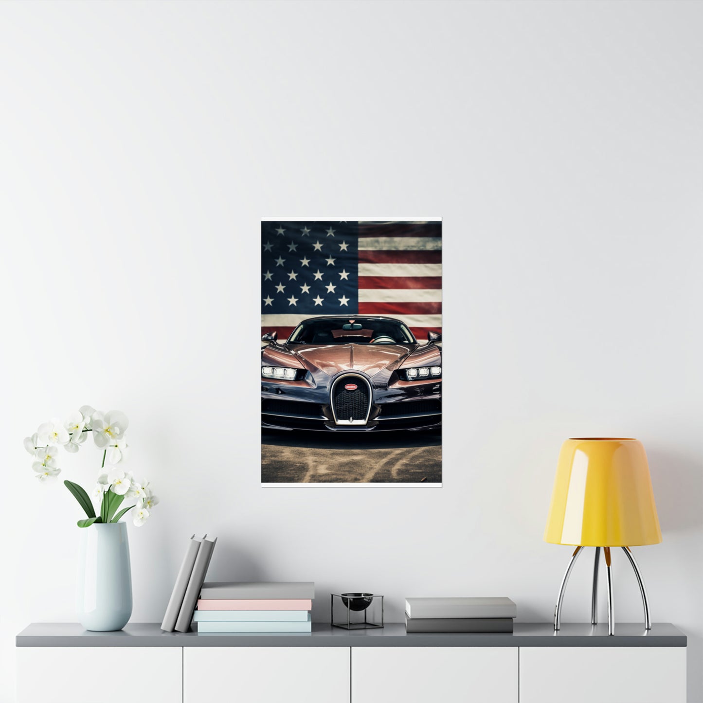 Premium Matte Vertical Posters Bugatti Flag 4