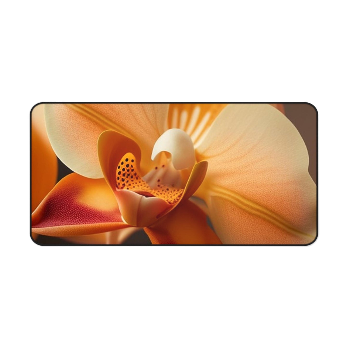 Desk Mat Orange Orchid 3