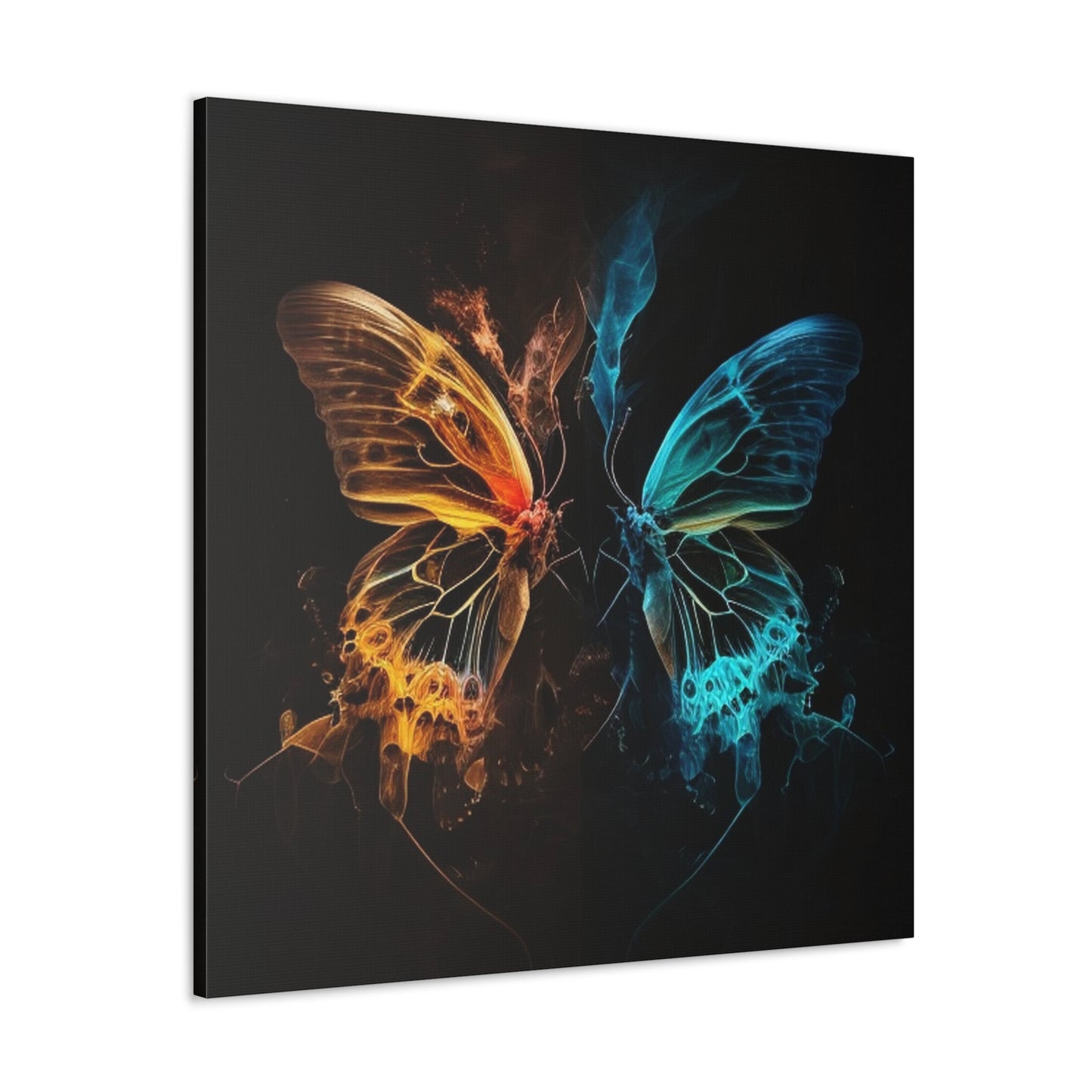 Canvas Gallery Wraps Kiss Neon Butterfly 3