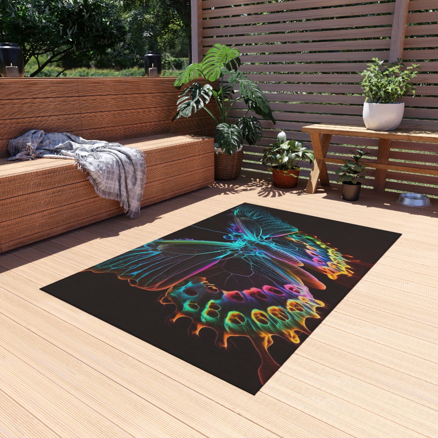 Outdoor Rug  Thermal Butterfly 2