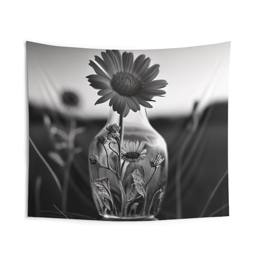 Indoor Wall Tapestries Yellw Sunflower in a vase 2