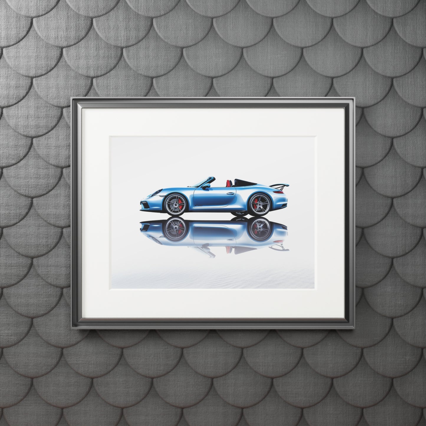 Fine Art Prints (Passepartout Paper Frame) 911 Speedster on water 4