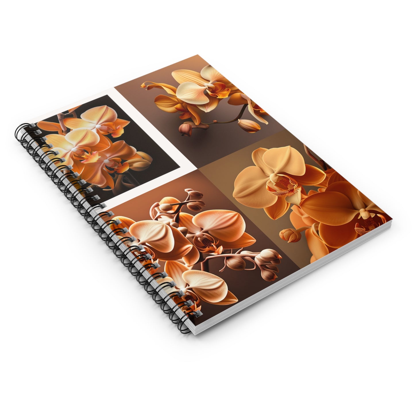 Spiral Notebook - Ruled Line orchid pedals 5