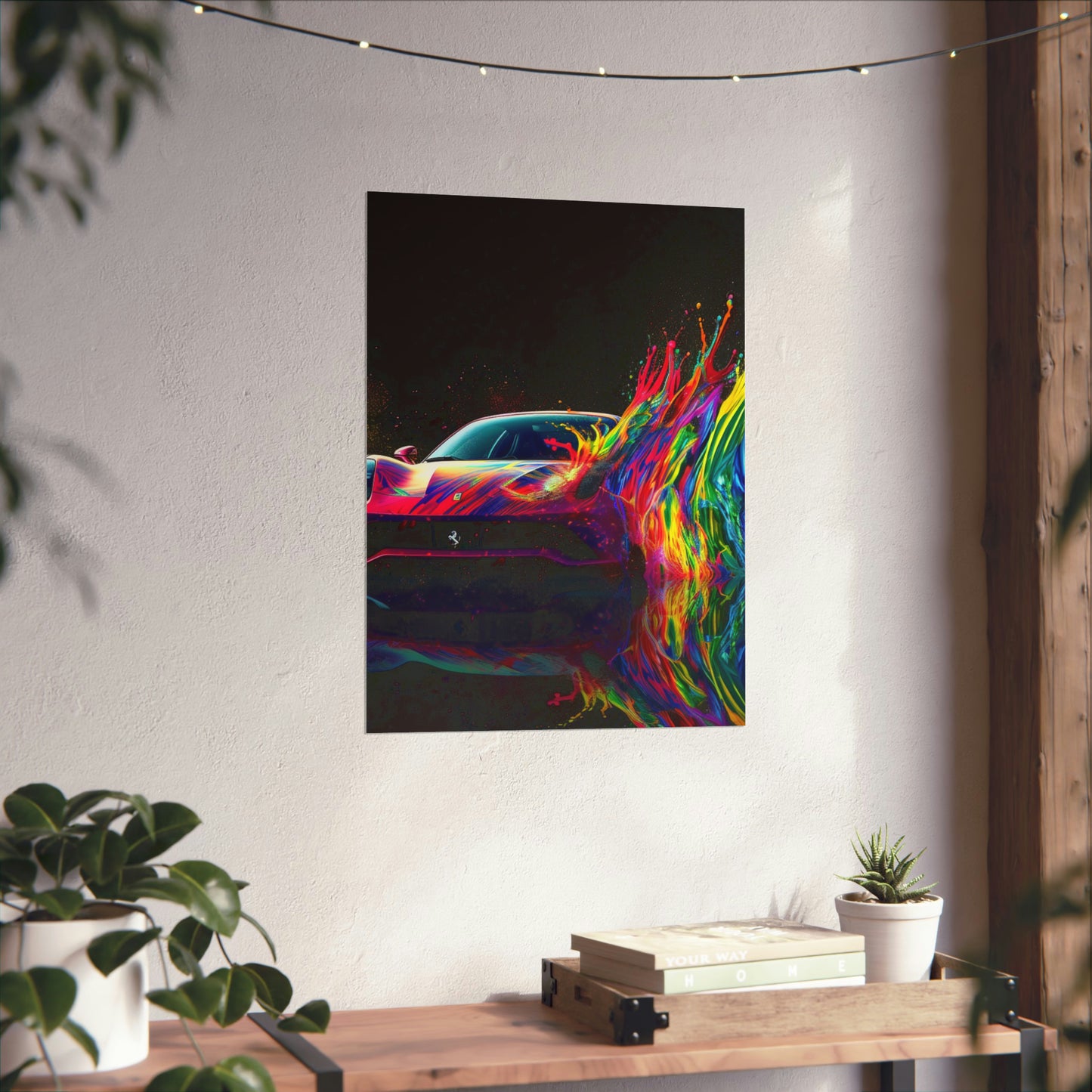 Premium Matte Vertical Posters Ferrari Fusion Water 3