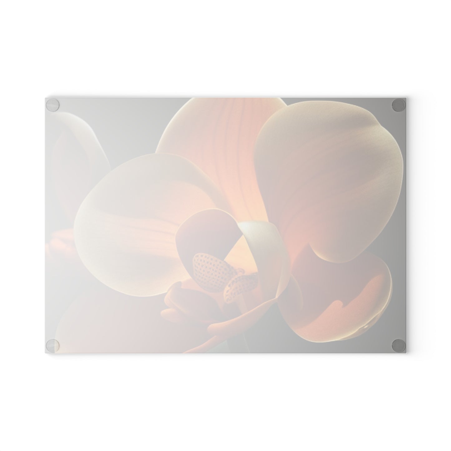 Glass Cutting Board Orange Orchid 4