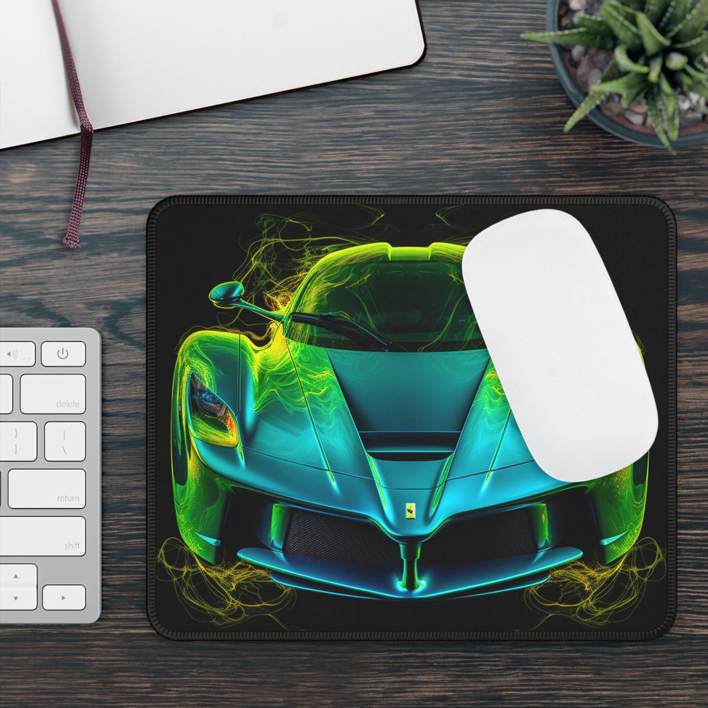 Gaming Mouse Pad  Ferrari Neon 2