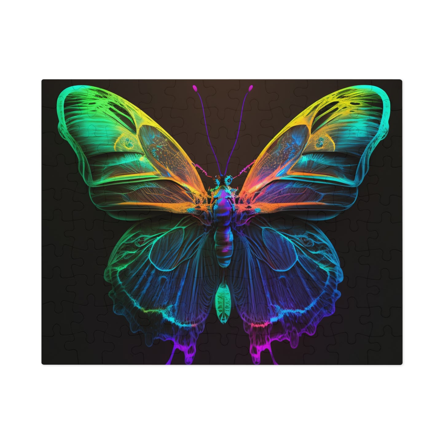 Jigsaw Puzzle (30, 110, 252, 500,1000-Piece) Raw Hyper Color Butterfly 3
