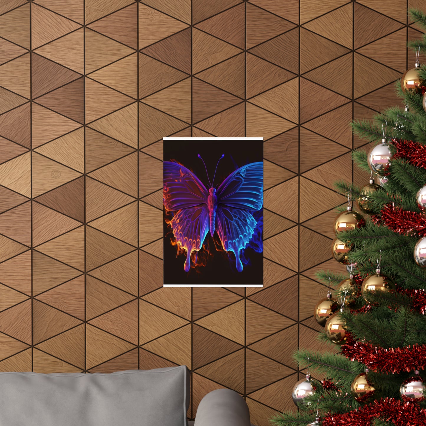 Premium Matte Vertical Posters Thermal Butterfly 1