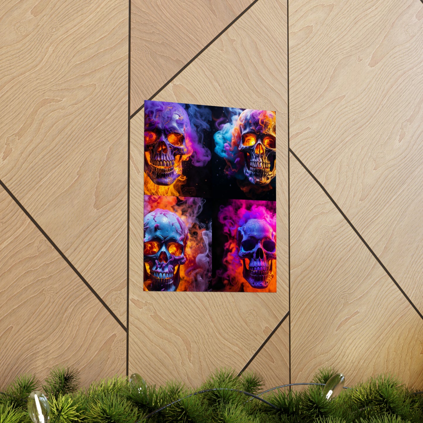 Premium Matte Vertical Posters Macro Skull 5