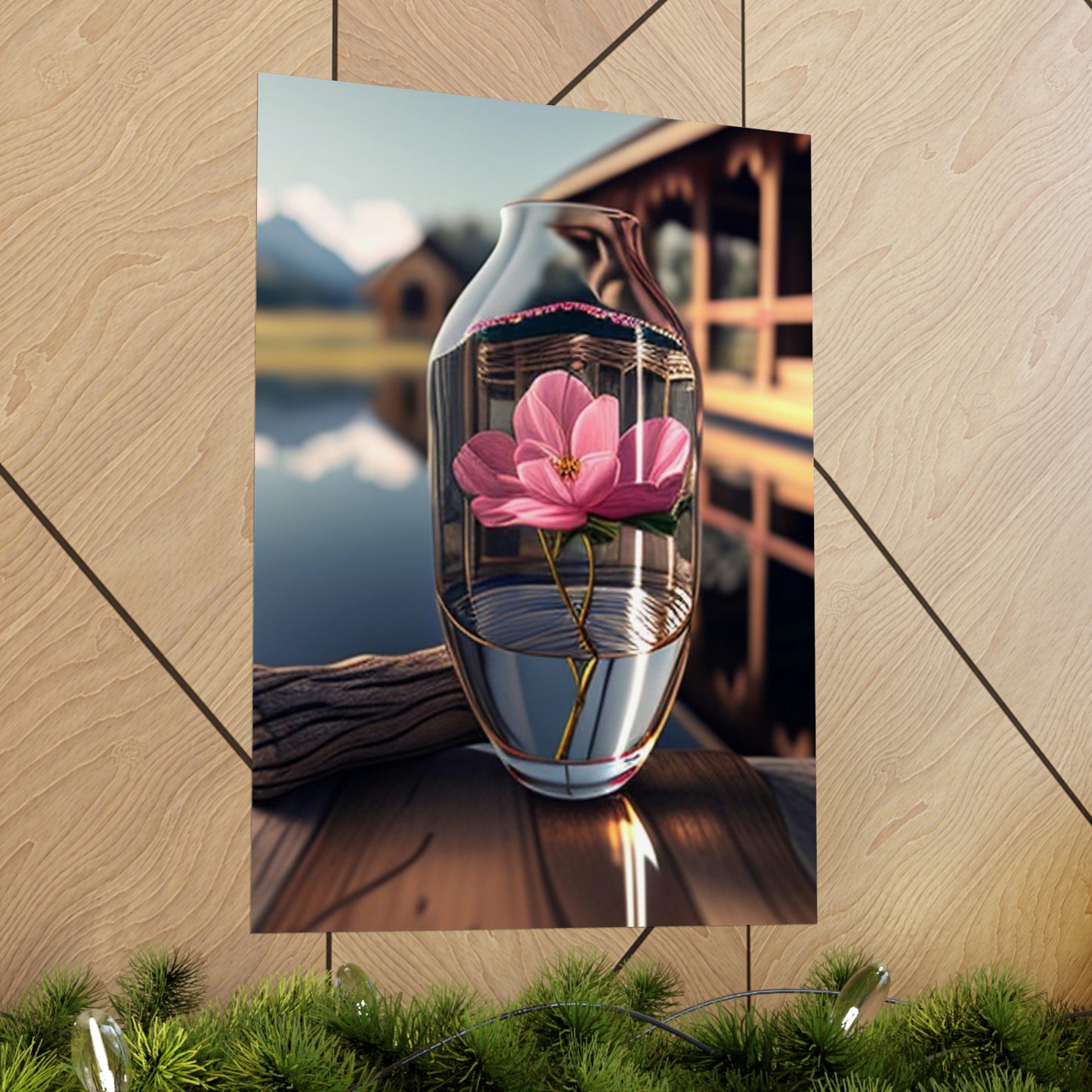 Premium Matte Vertical Posters Pink Magnolia 4