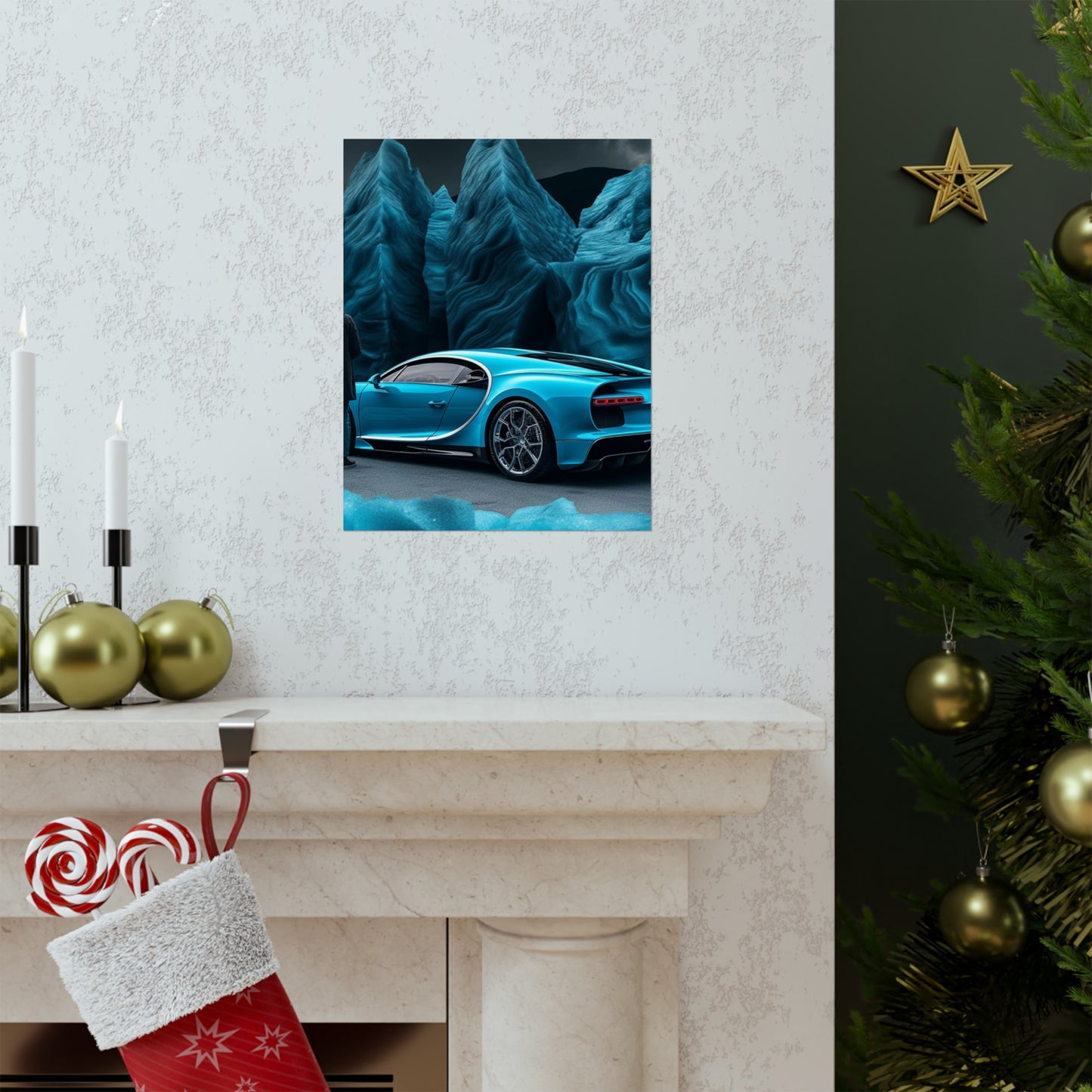 Premium Matte Vertical Posters Bugatti Real Look 3