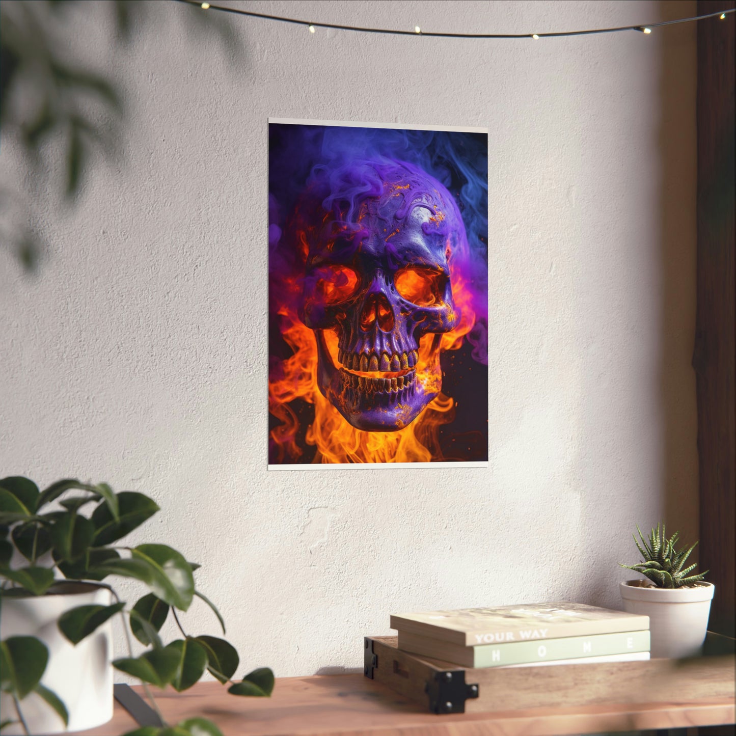 Premium Matte Vertical Posters Macro Skull 1