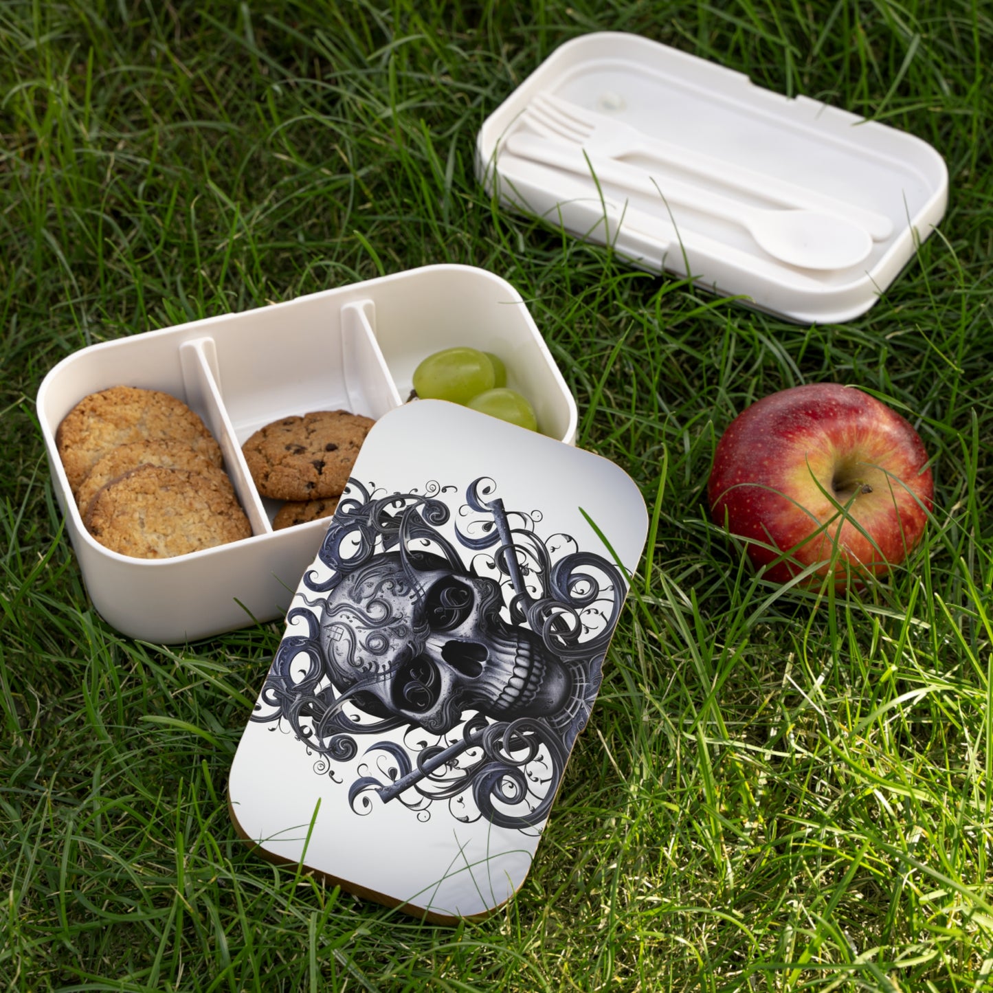 Bento Lunch Box Skull Treble Clef 1