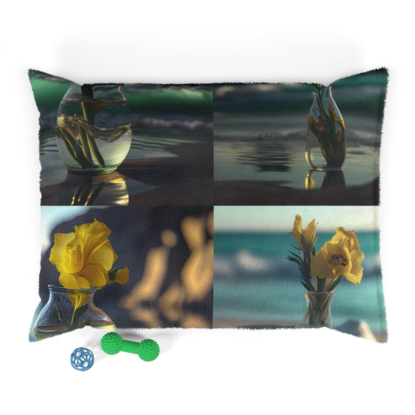 Pet Bed Yellow Gladiolus glass 5