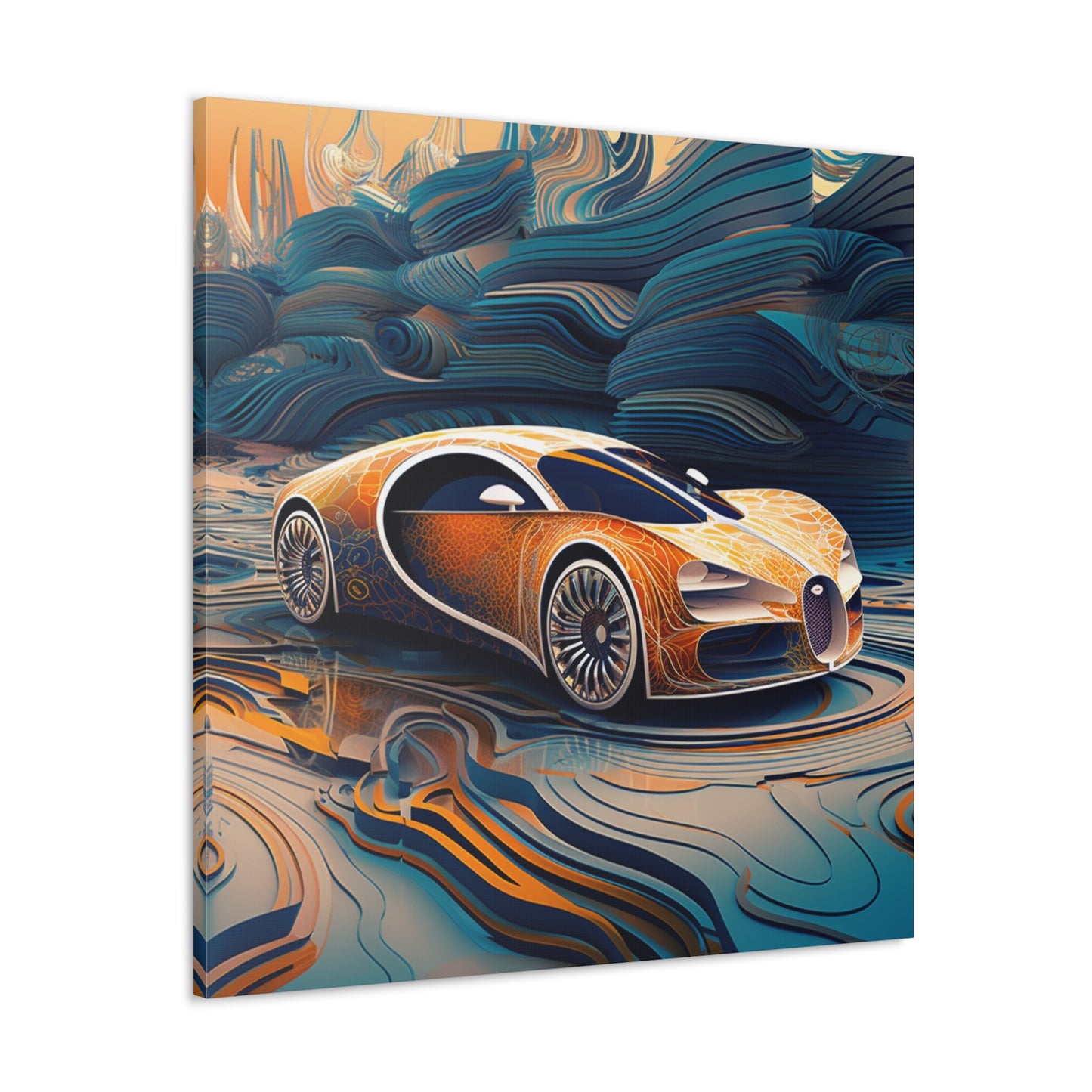 Canvas Gallery Wraps Bugatti Abstract Flair 1