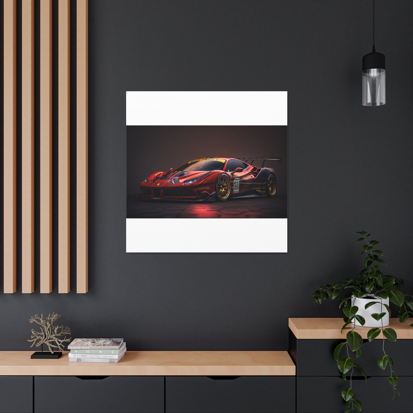 Canvas Gallery Wraps Ferrari Red 1