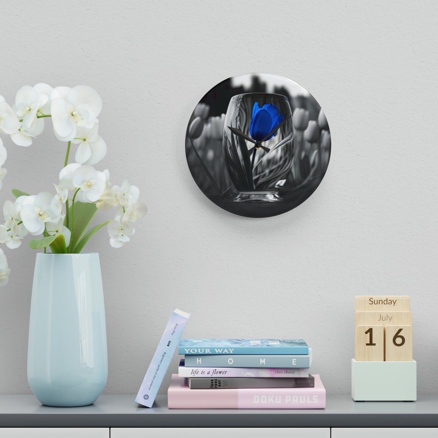 Acrylic Wall Clock Tulip 4