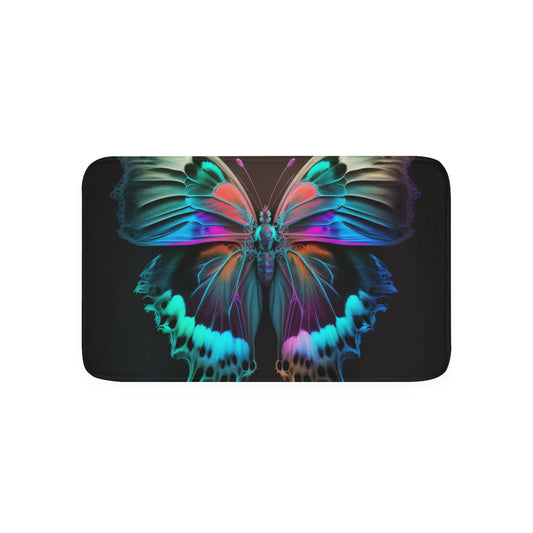 Memory Foam Bath Mat Raw Hyper Color Butterfly 2