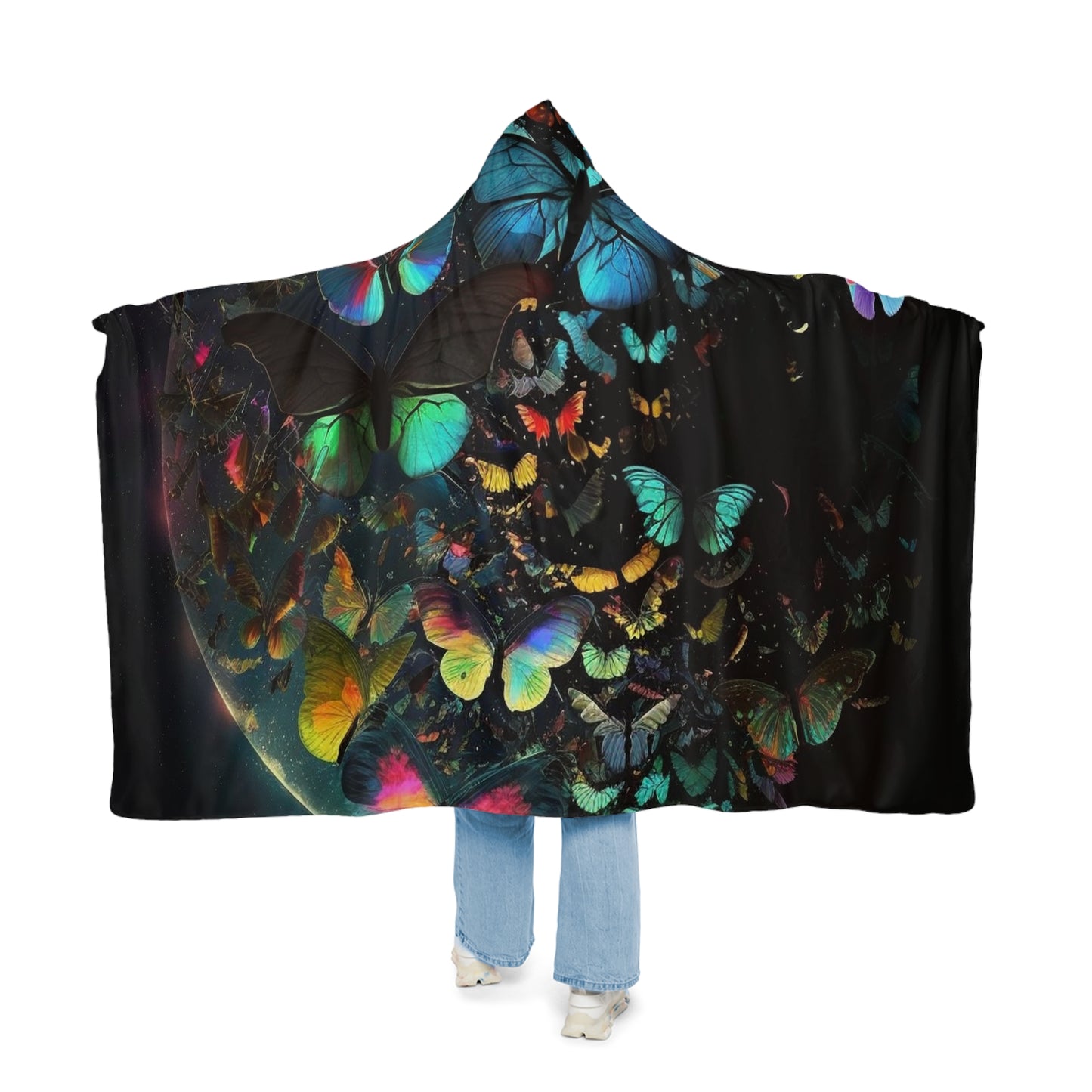 Snuggle Hooded Blanket Moon Butterfly 4