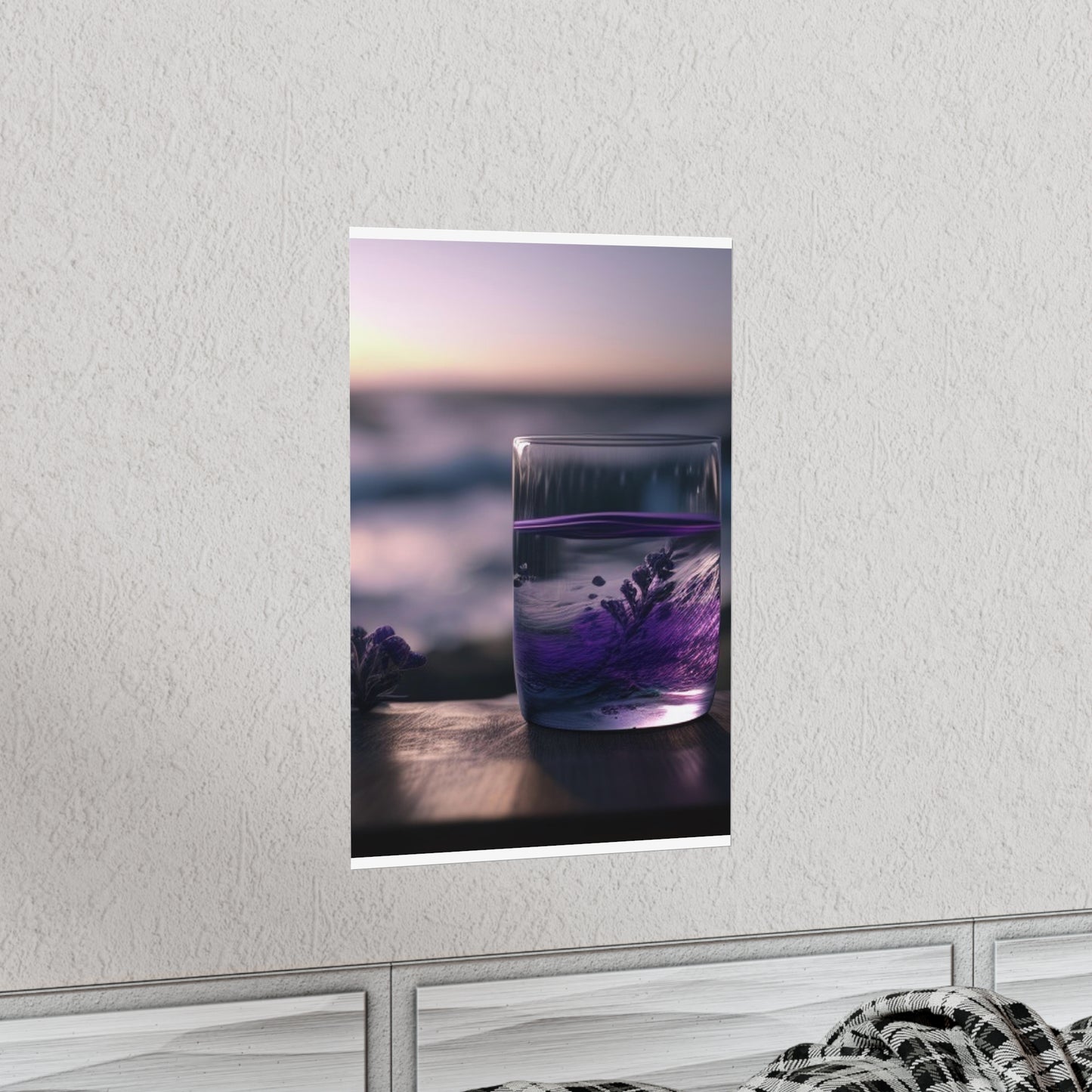 Premium Matte Vertical Posters Lavender in a vase 4