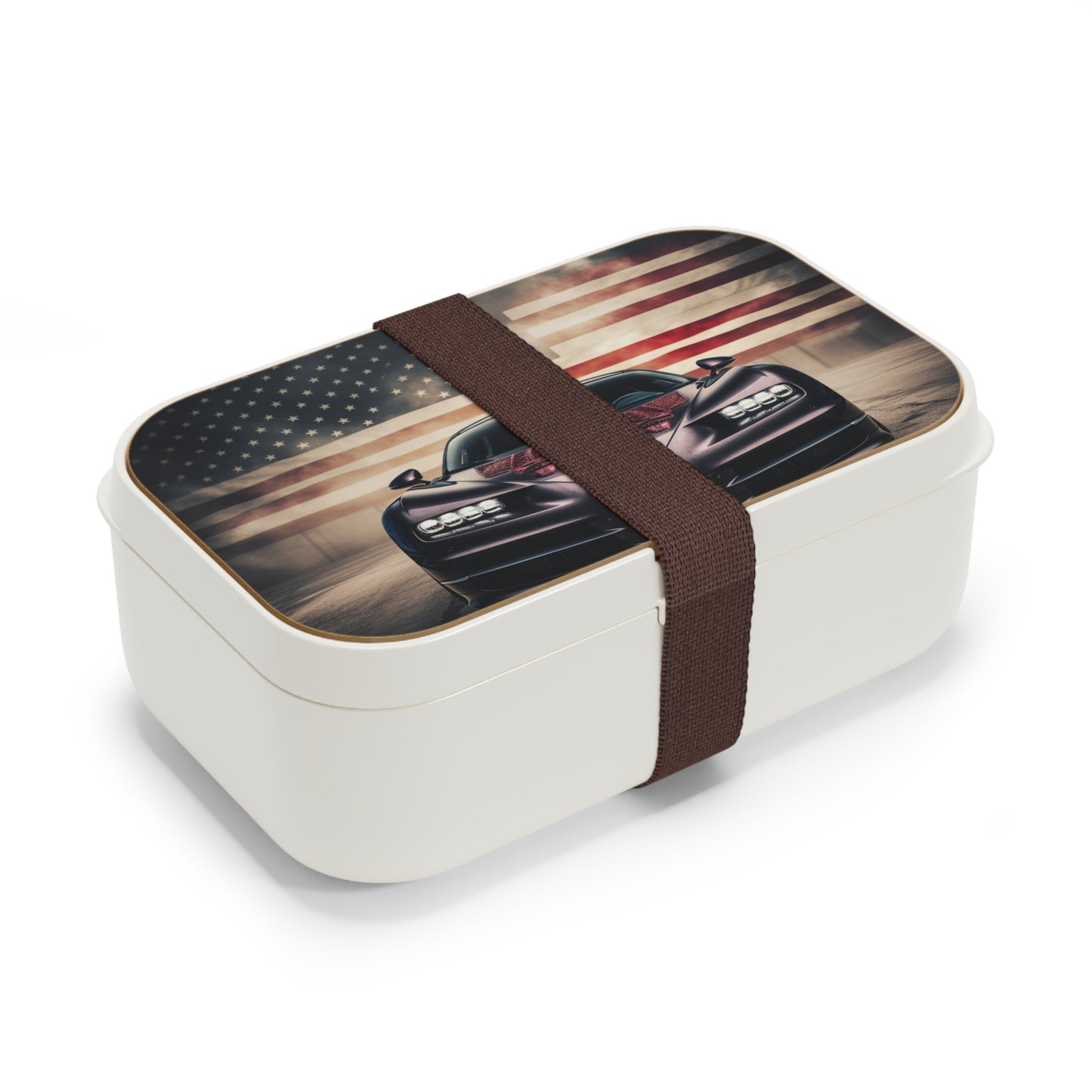Bento Lunch Box American Flag Background Bugatti 2