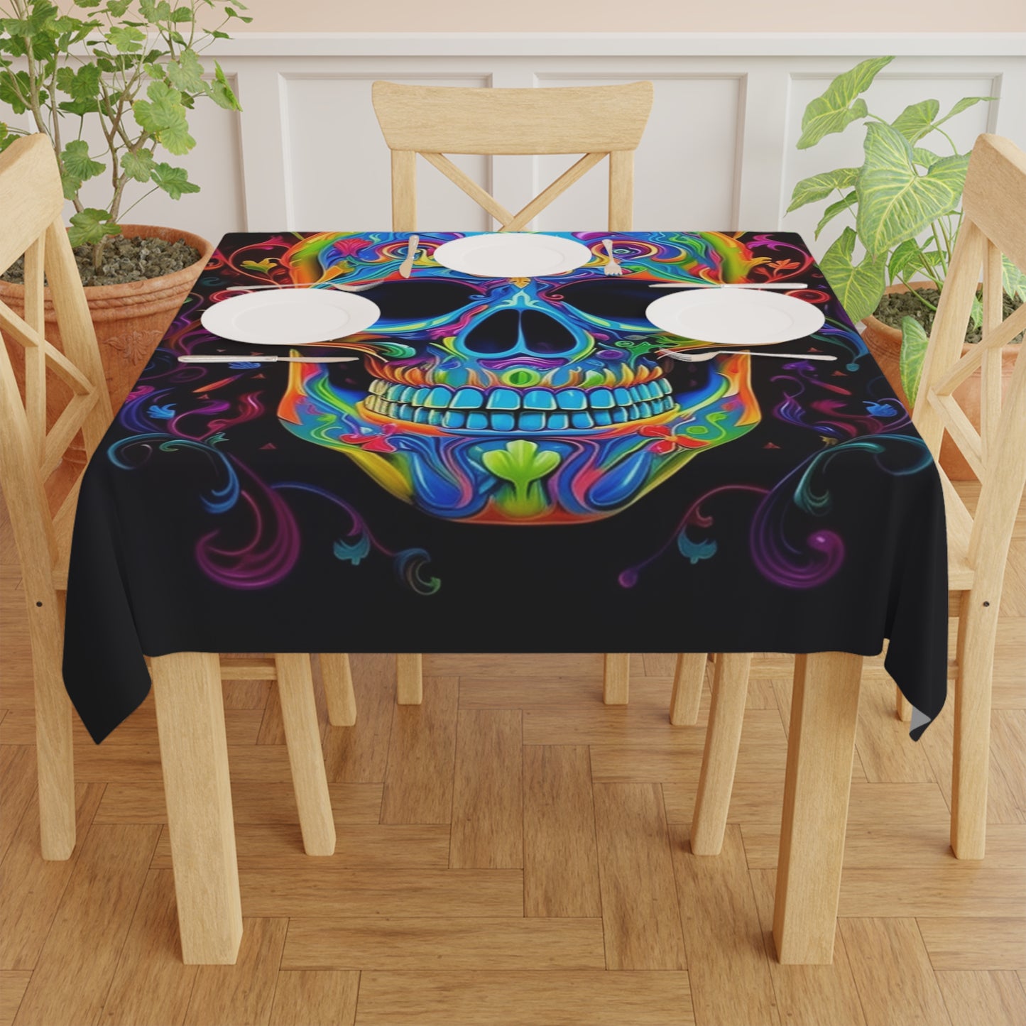 Tablecloth Macro Skull Color 4
