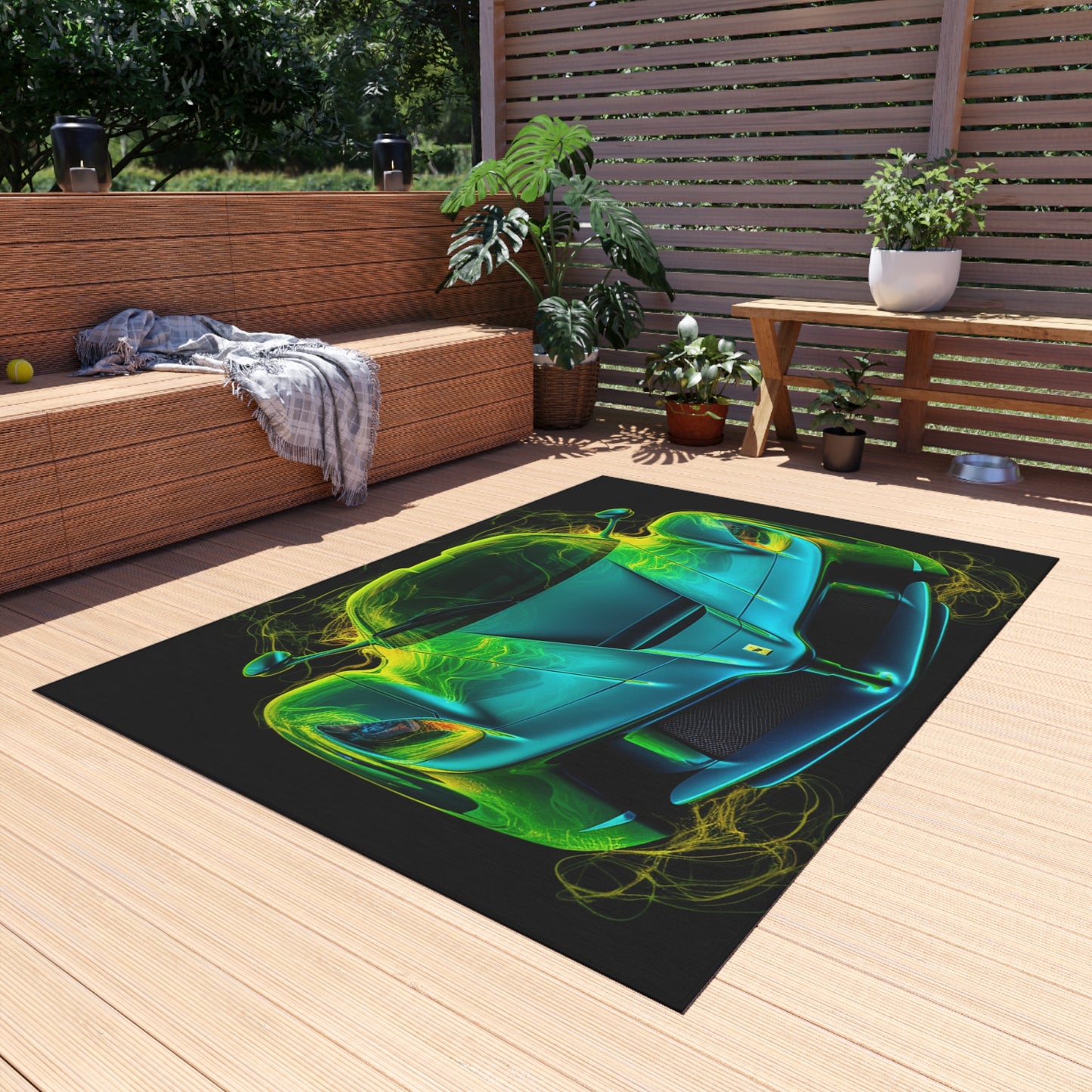 Outdoor Rug  Ferrari Neon 2