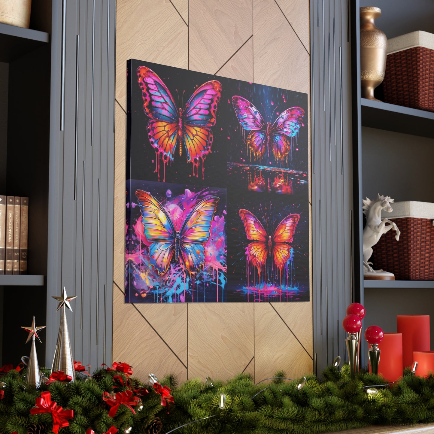 Canvas Gallery Wraps Pink Butterfly Flair 5