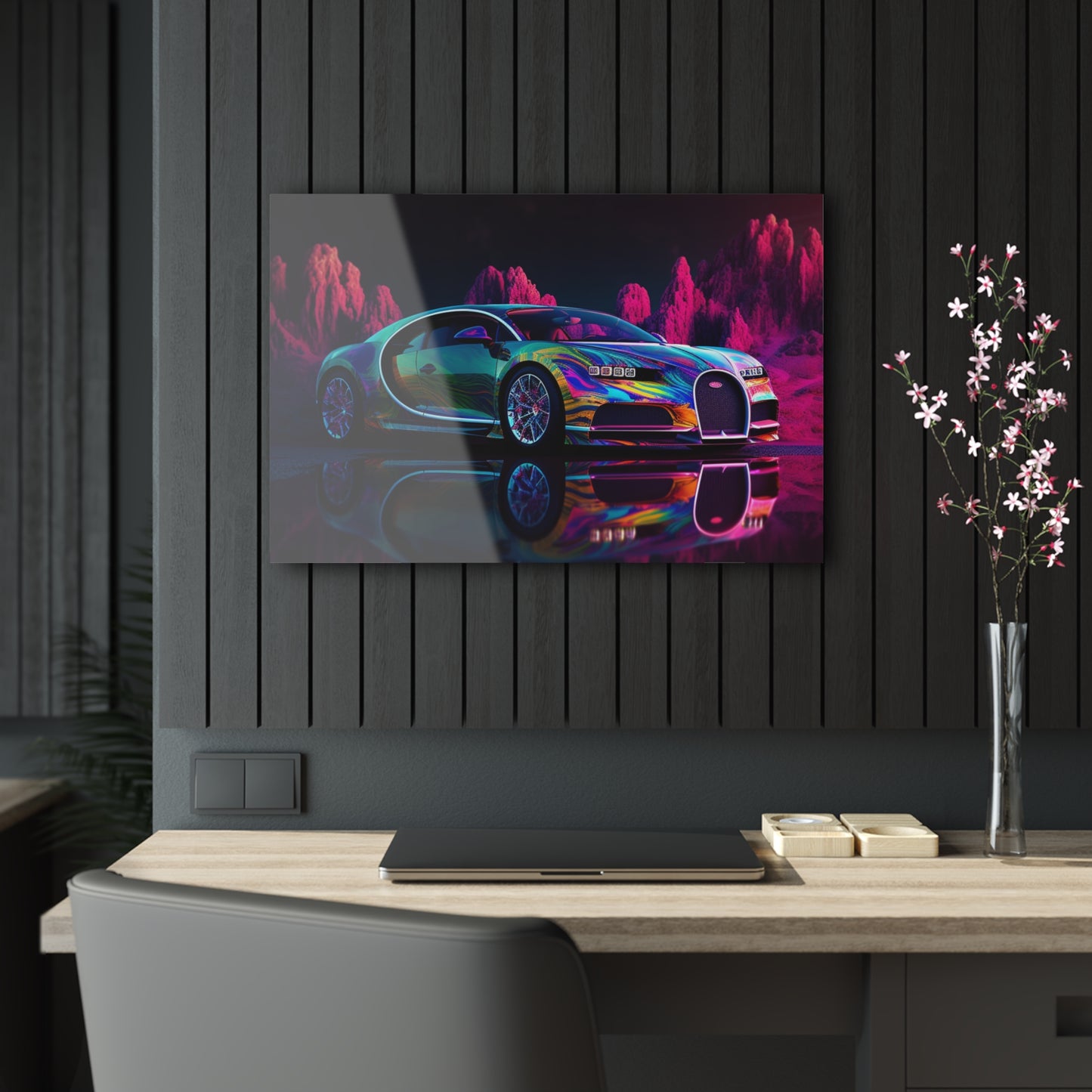 Acrylic Prints Florescent Bugatti Flair 2