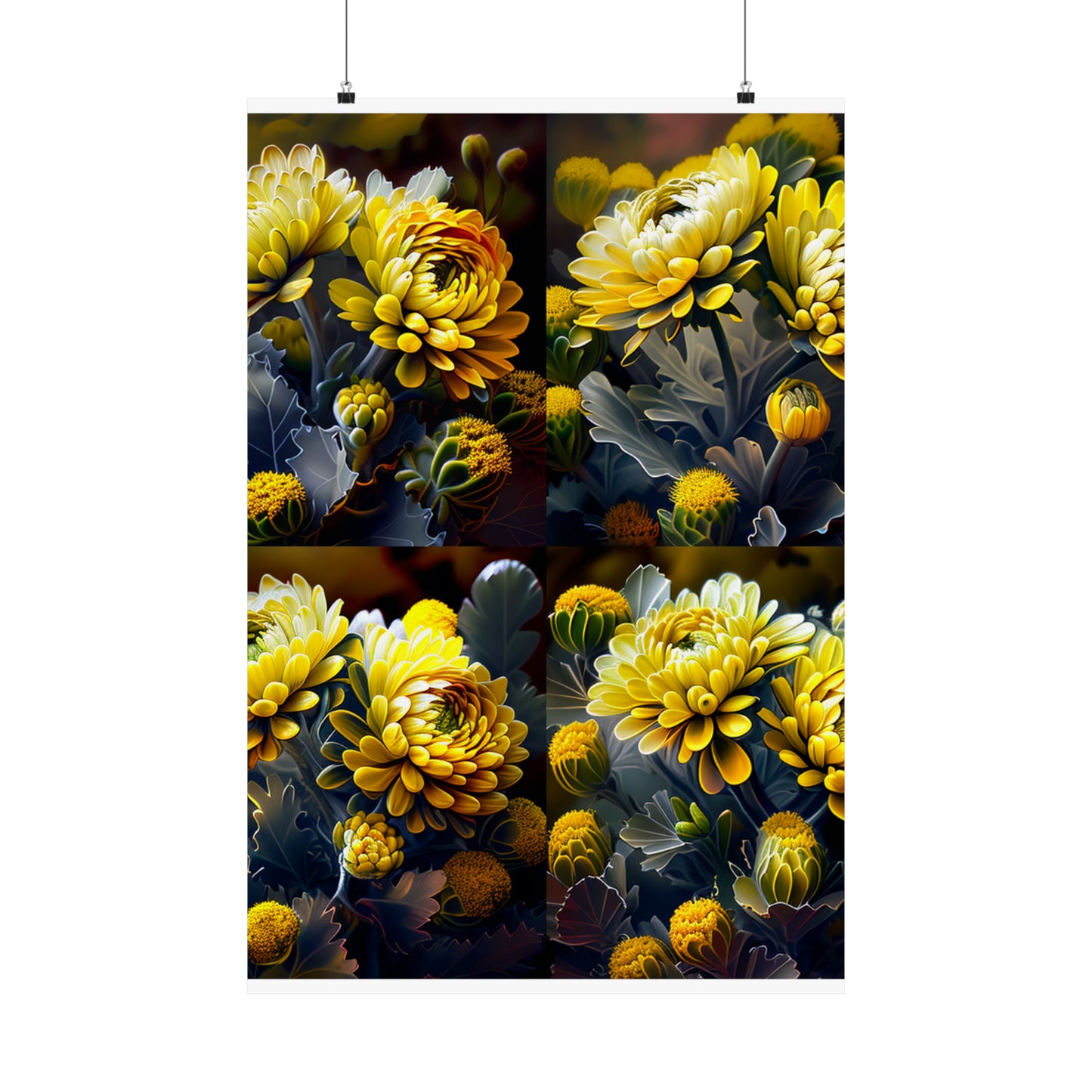 Premium Matte Vertical Posters Yellow Hermosas Flores Amarillas 5