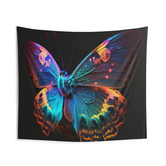 Indoor Wall Tapestries Raw Hyper Color Butterfly 4