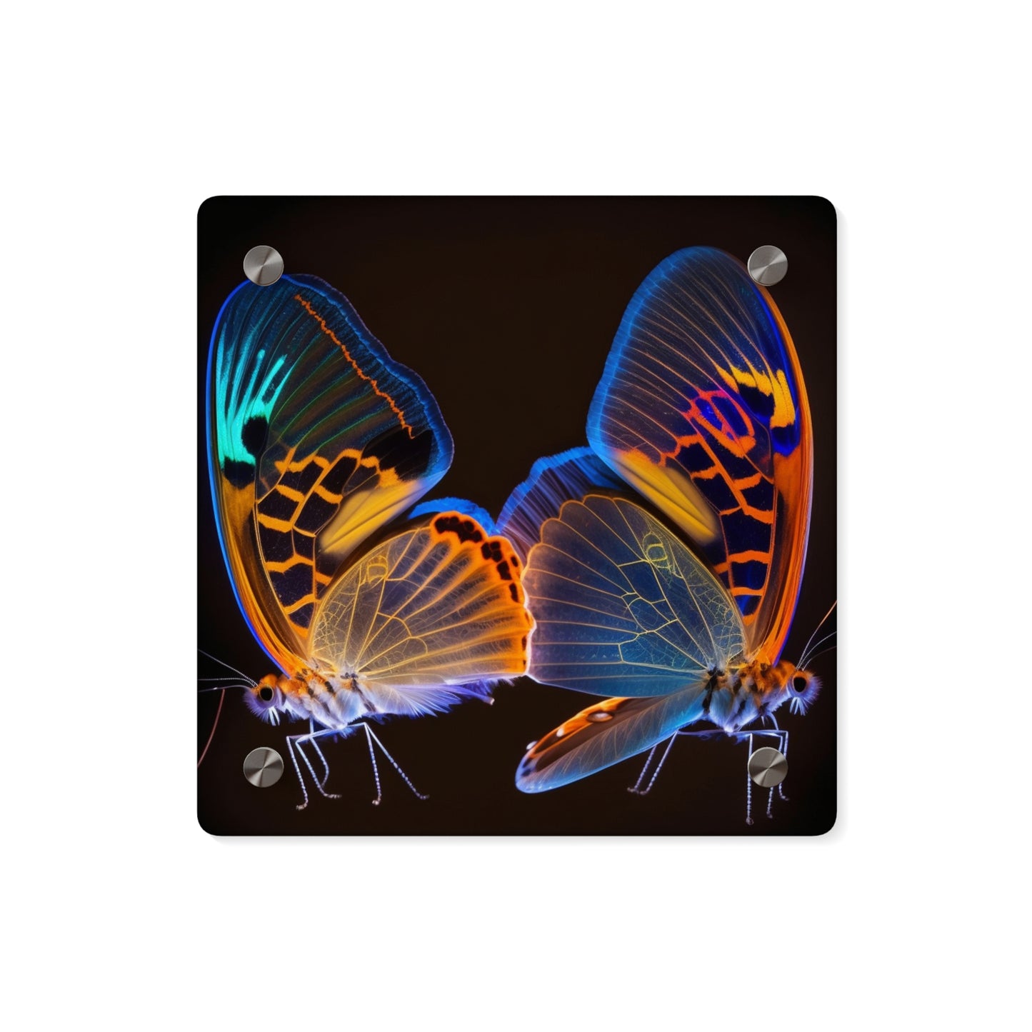 Acrylic Wall Art Panels Neon Glo Butterfly 2