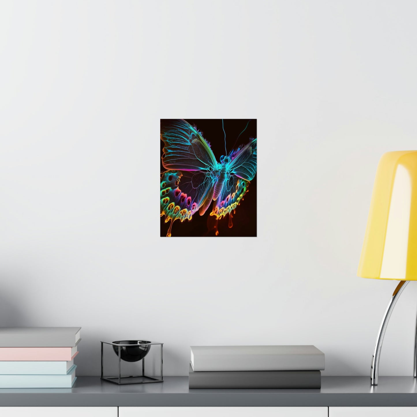 Premium Matte Vertical Posters Thermal Butterfly 2