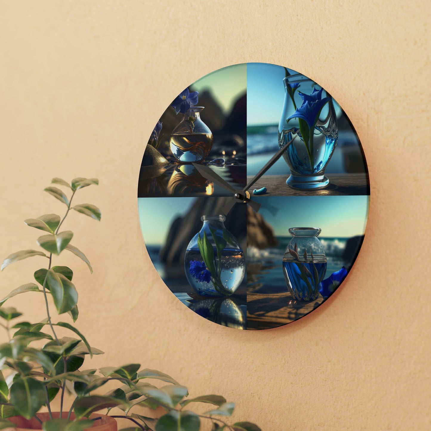 Acrylic Wall Clock The Bluebell 5