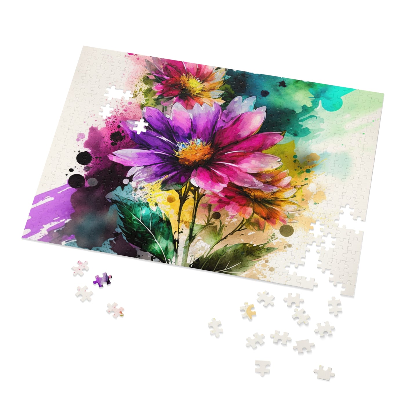 Jigsaw Puzzle (30, 110, 252, 500,1000-Piece) Bright Spring Flowers 1
