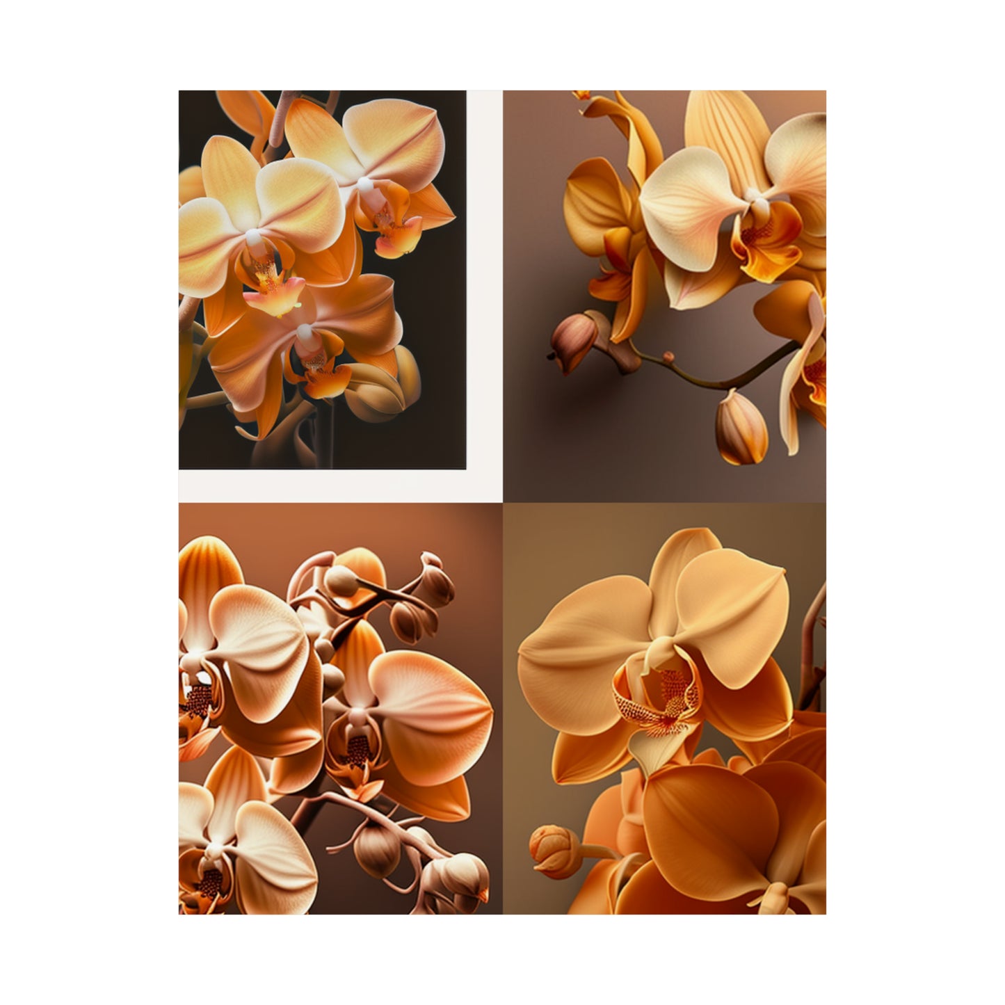 Premium Matte Vertical Posters orchid pedals 5